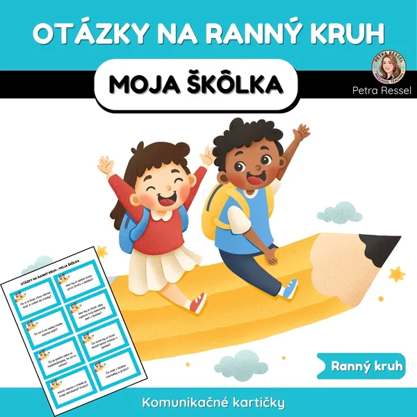 KOMUNIKAČNÉ KARTIČKY NA RANNÝ KRUH na téme: Moja škôlka 