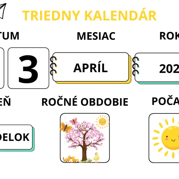 TRIEDNY KALENDÁR 