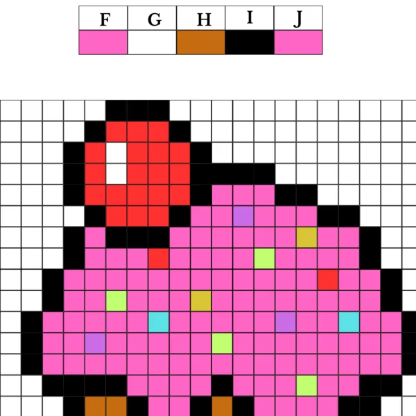 PIXELMATIKA - deliteľnosť 2,3,4,5,6,9 a 10 Muffin
