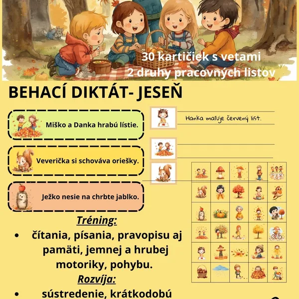 Behací diktát- Jeseň