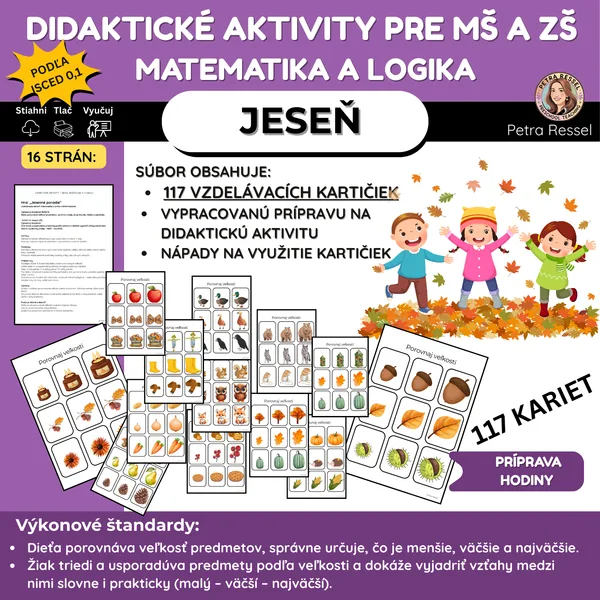 JESEŇ - Príprava hodiny: MATEMATIKA A LOGIKA (JESENNÉ PORADIE)