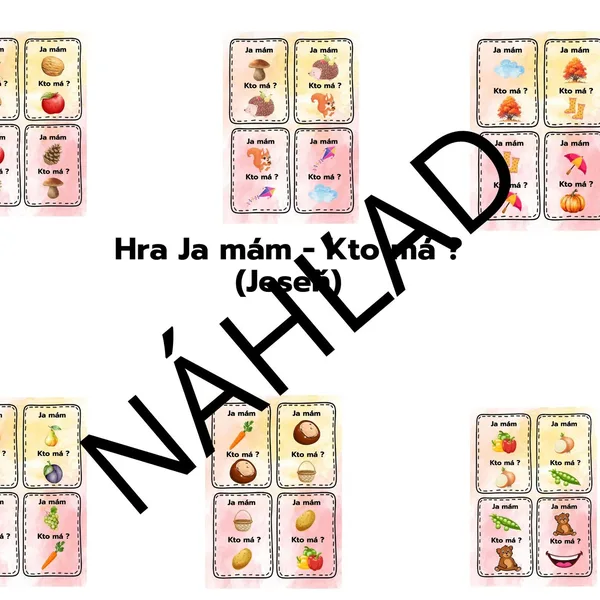Hra Ja mám - Kto má ? (Jeseň)