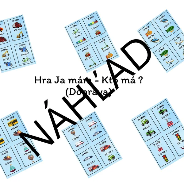 Hra Ja mám - Kto má ? (Doprava)