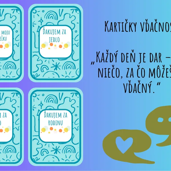 Kartičky vďačnosti 