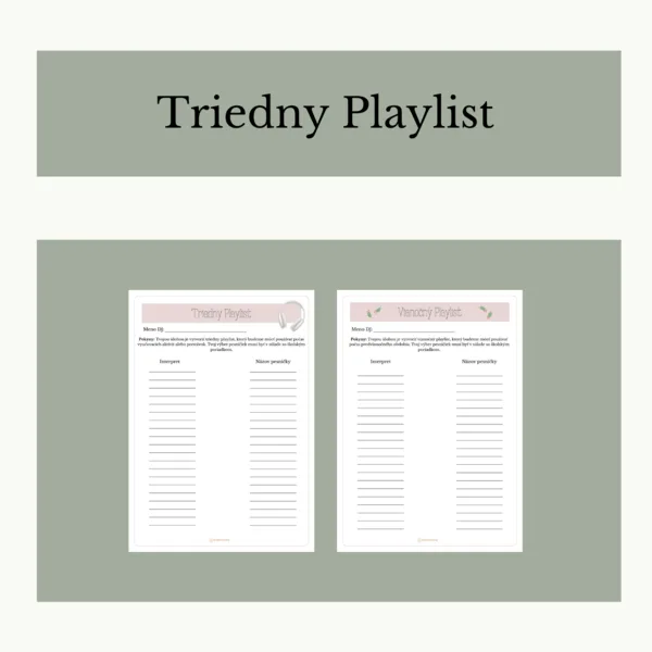 Triedny Playlist