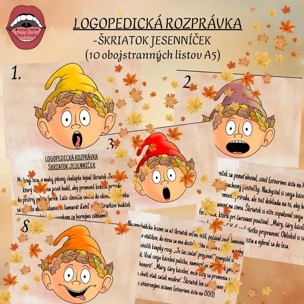 LOGOPEDICKÁ ROZPRÁVKA: ŠKRIATOK JESENNÍČEK