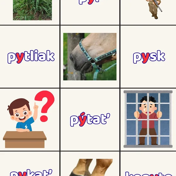 Pomôcka na vybrané slová po P