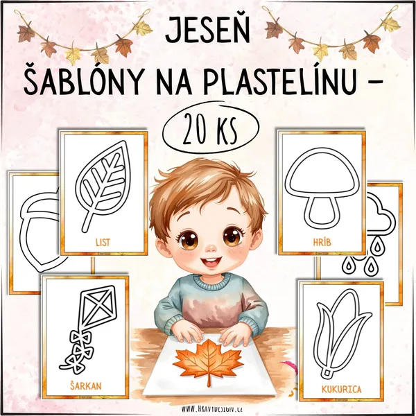 Šablóny na plastelínu – jeseň