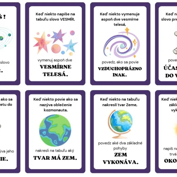 Vesmír - opakovanie 