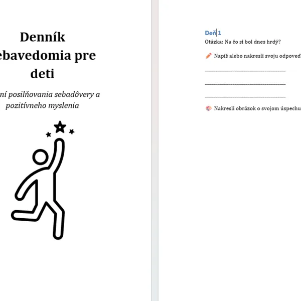 Denník sebavedomia pre deti