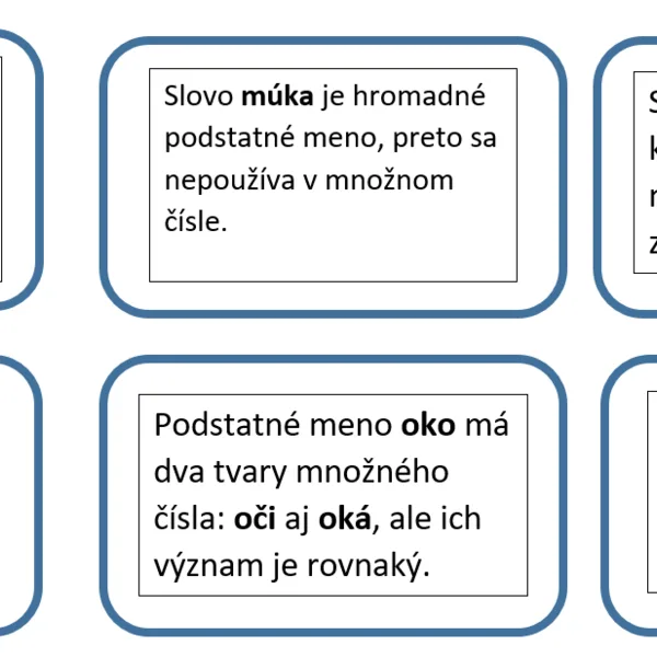 Podstatné mená v pravdivých a nepravdivých tvrdeniach