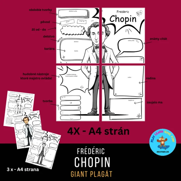 Frédéric Chopin - giant plagát
