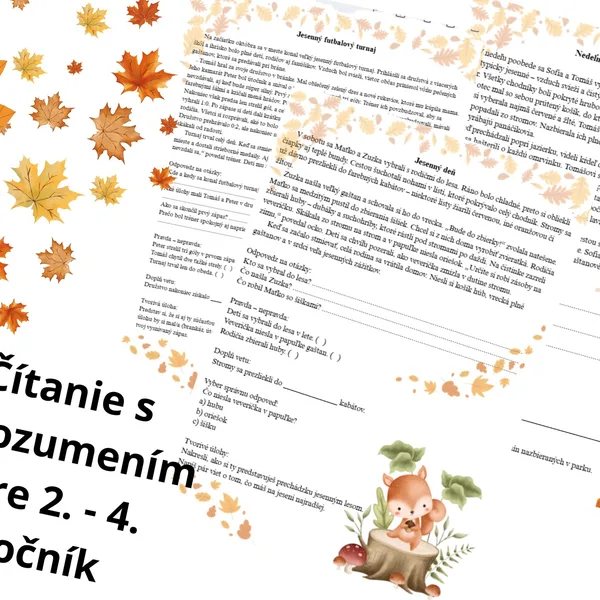 Čítanie s porozumením - Jesenné príbehy