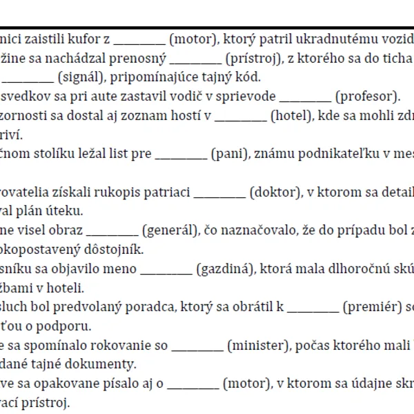 Na love za správnymi pádmi