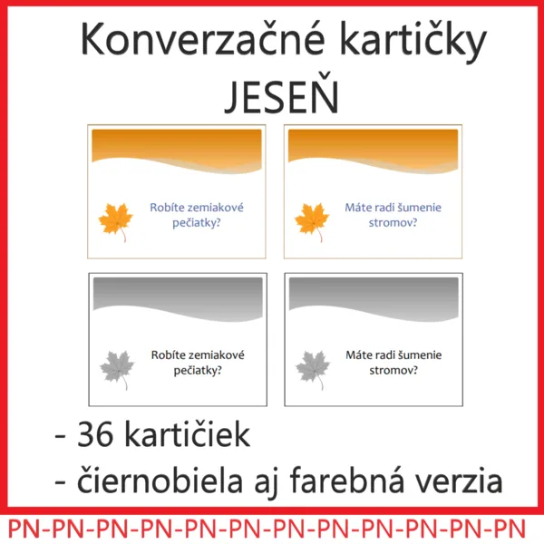 Konverzačné kartičky - JESEŇ