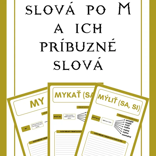 Vybrané slová po M