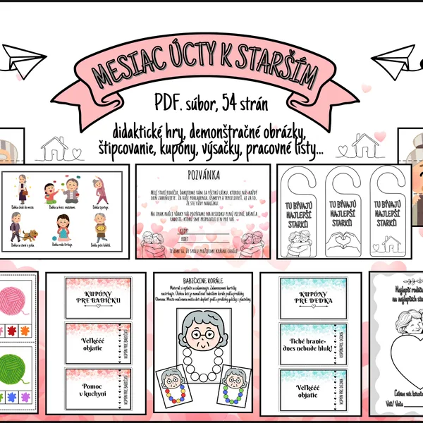 Mesiac úcty k starším- október, babka a dedko, starí rodičia👵🏻👴