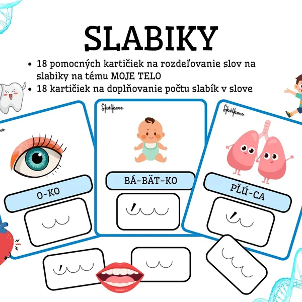 SLABIKY-MOJE TELO