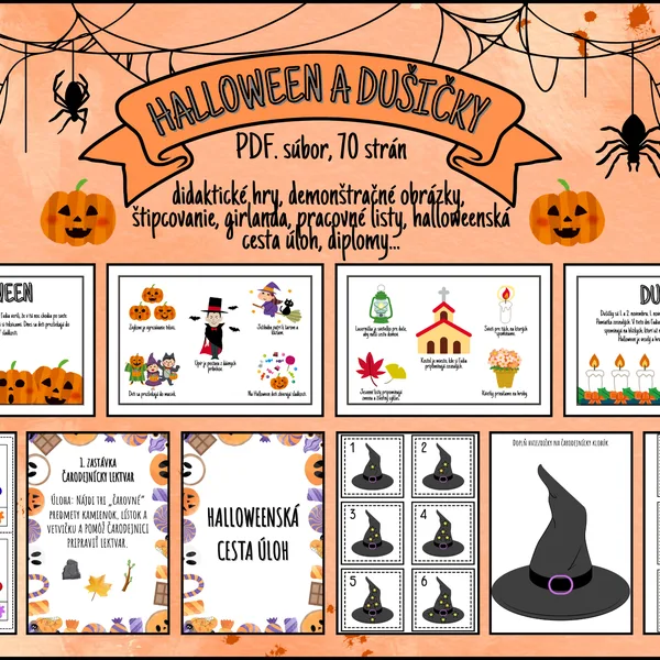 Halloween, Dušičky, Halloweenská cesta úloh 🎃