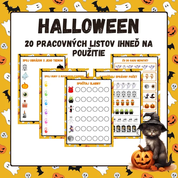 Halloween – pracovné listy