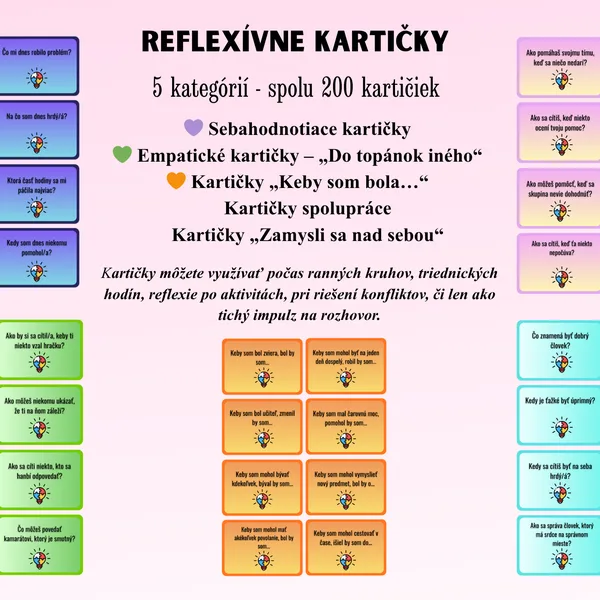 Reflexive kartičky- 5 kategórií (Mega súbor) 
