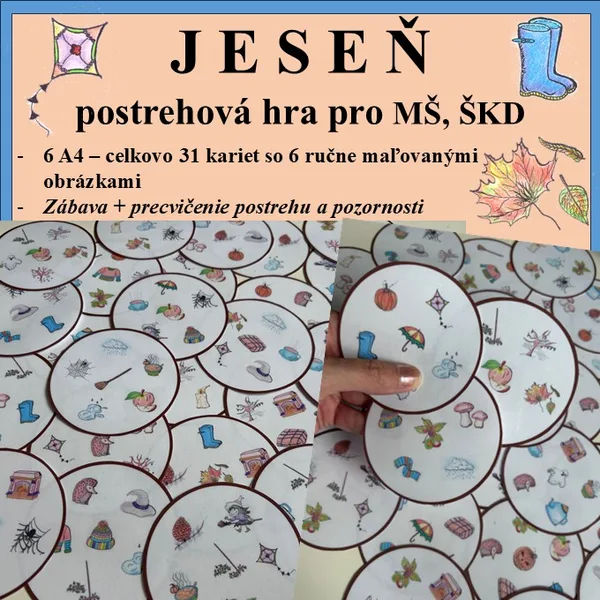 Jeseň - postrehová hra