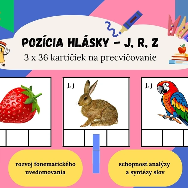 Pozícia hlásky J, R, Z