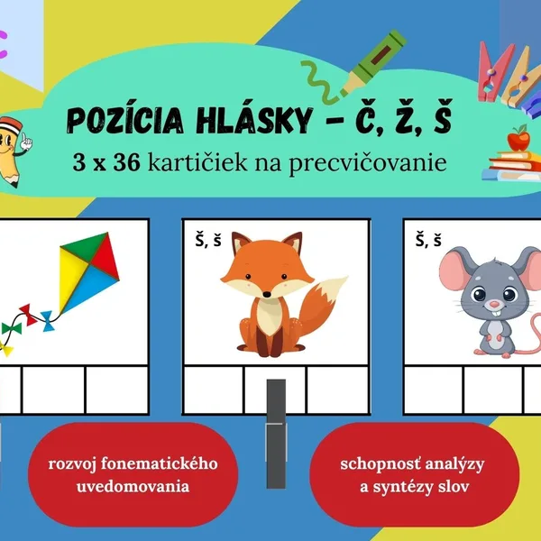 Pozícia hlásky Č, Ž, Š
