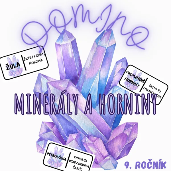 Domino - Minerály a horniny