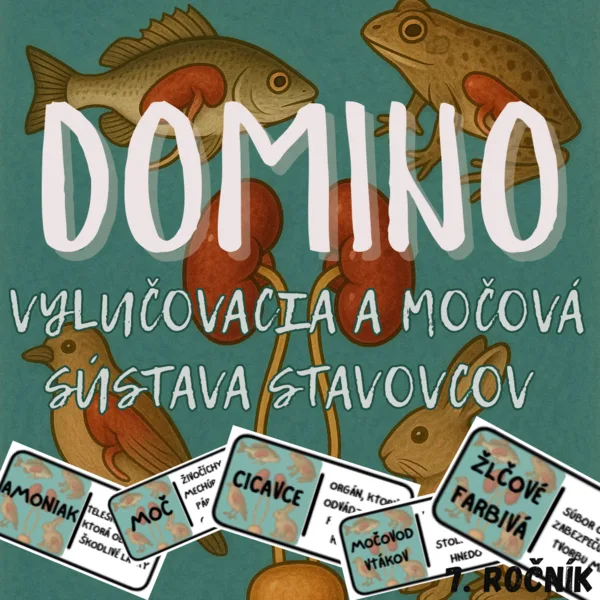 Domino - Vylučovacia a močová sústava stavovcov