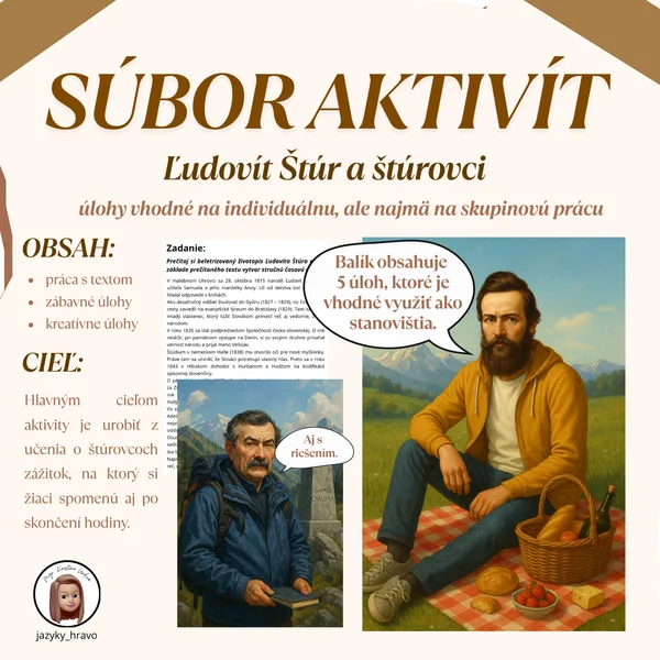 Ľudovít Štúr - súbor aktivít