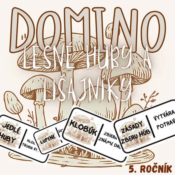 Domino - Lesné huby a lišajníky