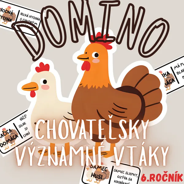Domino - Chovateľsky významné vtáky