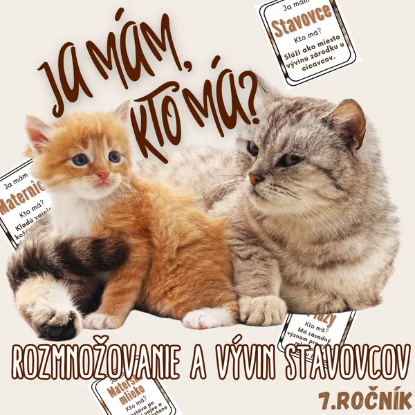 Ja mám, kto má? - Rozmnožovanie a vývin stavovcov