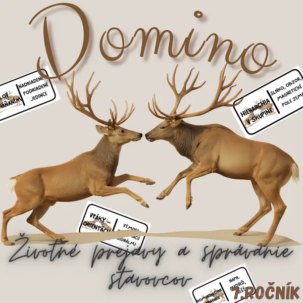 Domino - Životné prejavy a správanie stavovcov
