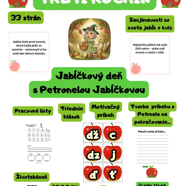 Deň jablka 3. ročník ( tematický deň, bloková výučba)