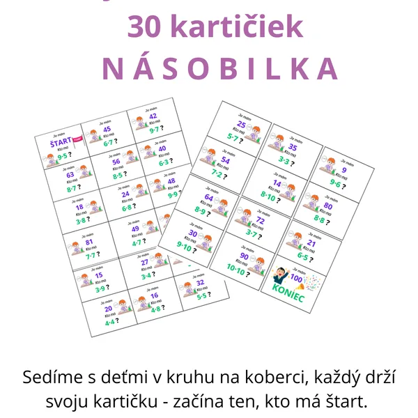 Ja mám - kto má NÁSOBILKA