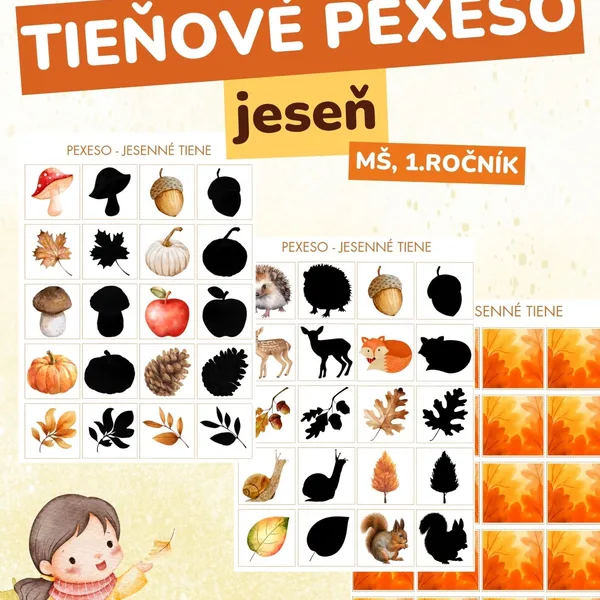 Pexeso - Jesenné tiene
