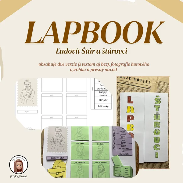 LAPBOOK - Ľudovít Štúr