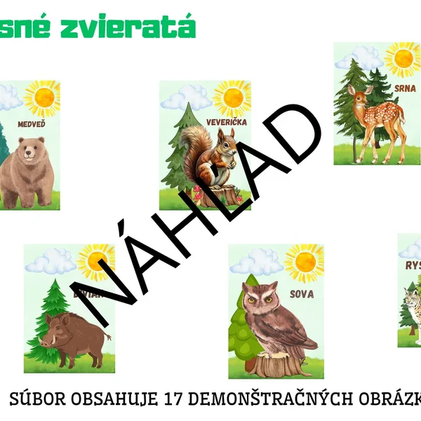 Lesné zvieratká 