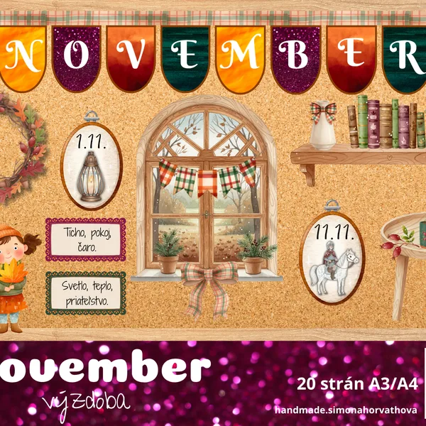November, Výzdoba triedy, Nástenka, Jeseň