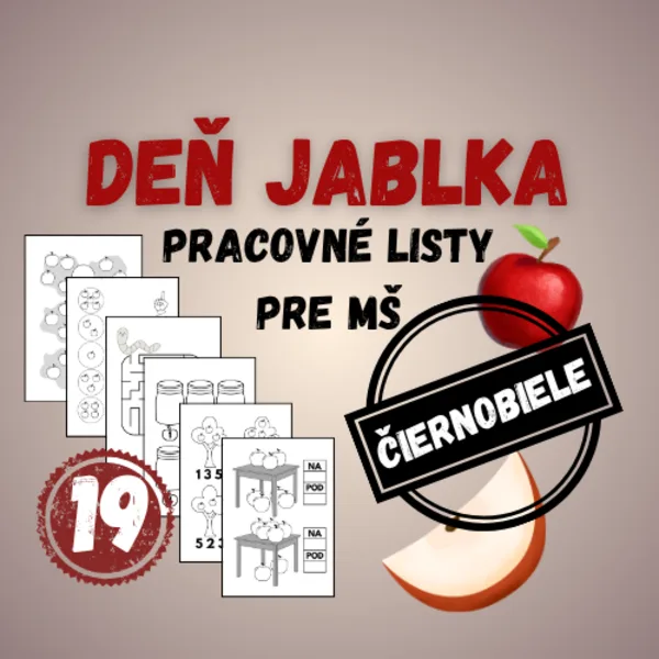 JABLKO - pracovné listy (MŠ)