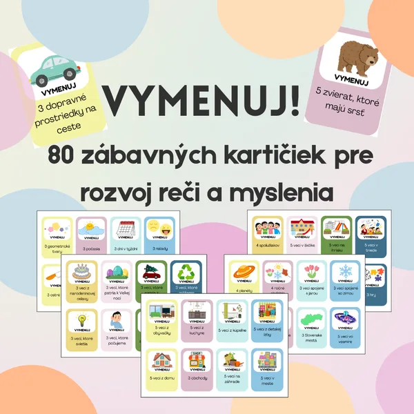 VYMENUJ! - 80 zábavných kartičiek