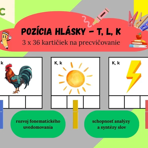 Pozícia hlásky T, L, K 