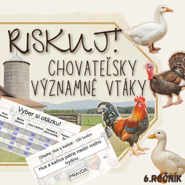 RISKUJ! - Chovateľsky významné vtáky 