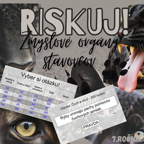 RISKUJ! - Zmyslové orgány stavovcov