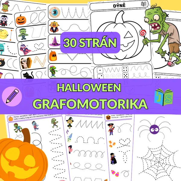 Halloween grafomotorika