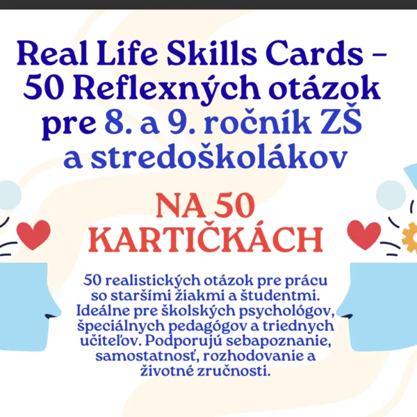 50 Reflexných otázok - Real Life Skills Cards