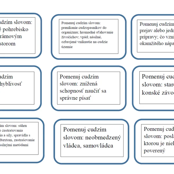 Uhádni cudzie slovo!