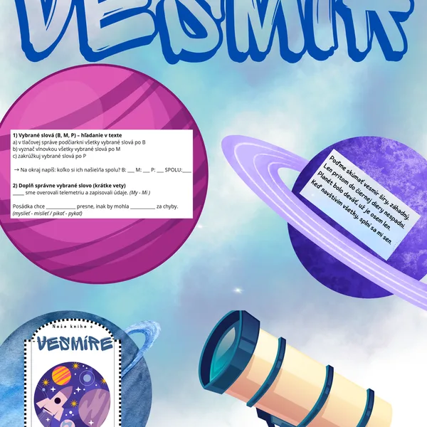 Vesmír - projektové vyučovanie